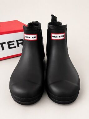 Hunter Original Chelsea Black Rain Boots Women’s Size 7 NWT